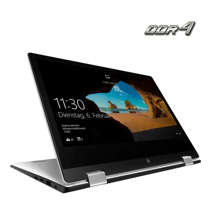 Ноутбук-трансформер Medion Akoya E3221 / 13.3" (1920x1080) IPS Touch / Intel Celeron N4020 (2 ядра по 1.1 - 2.8 GHz) / 4 GB DDR4 / 128 GB SSD / Intel UHD Graphics 600 / WebCam / Win 10 Homeб/в - зображення 1