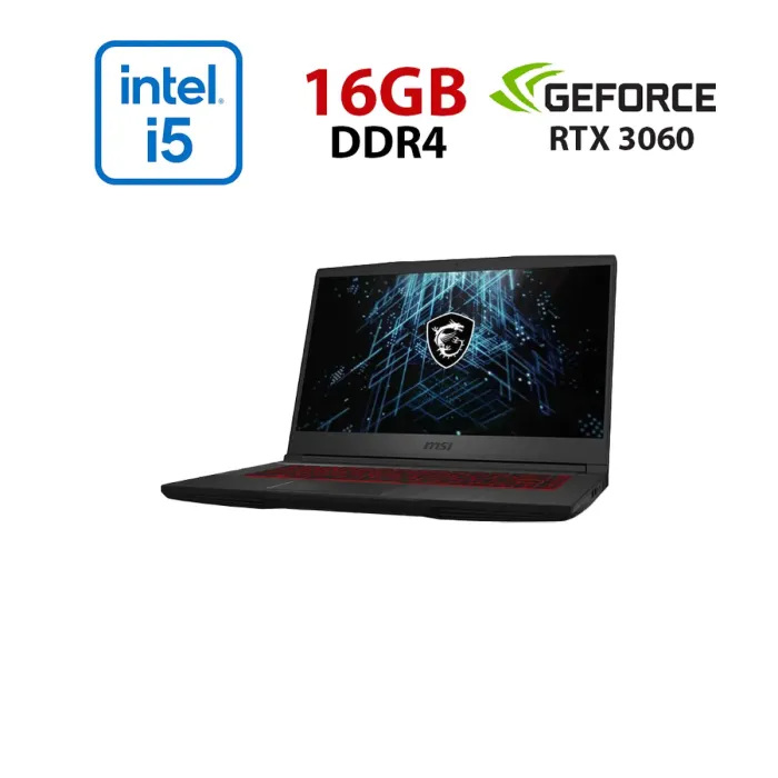 Ігровий ноутбук MSI GF65 Thin 10UE-289NEU / 15.6" (1920x1080) IPS / Intel Core i5-10500H (6 (12) ядер по 2,5 - 4,5 ГГц) / 16 ГБ DDR4 / 480 ГБ SSD / nVidia GeForce RTX 3060, 6 ГБ GDDR6, 192-bit / WebCam б/в - зображення 1