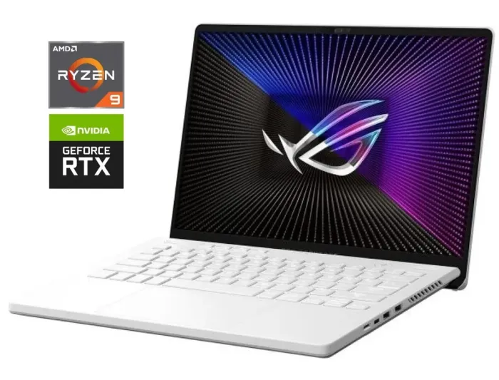 Ігровий ультрабук Asus ROG Zephyrus G14 GA402XV / 14" (2560x1600) IPS / AMD Ryzen 9 7940HS (8 (16) ядер по 4.0 - 5.2 GHz) / 16 GB DDR5 / 512 GB SSD / nVidia GeForce RTX 4060, 8 GB GDDR6, 128-bit / WebCam б/в - зображення 1