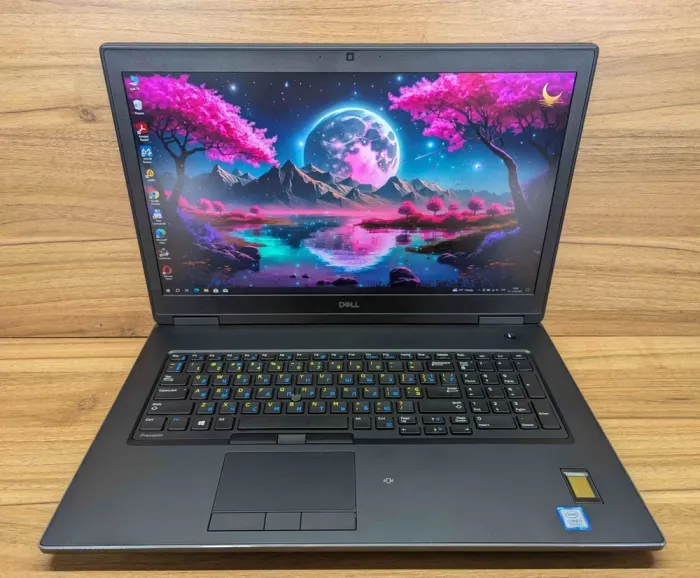 Мобільна робоча станція Dell Precision 7730 / 17.3" (1920x1080) IPS / Intel Core i7-8850H (6 (12) ядер по 2.6 - 4.3 GHz) / 32 GB DDR4 / 512 GB SSD / nVidia Quadro P4200, 8 GB GDDR5, 256-bit / TouchID / WebCam / Windows 10 б/в - зображення 2
