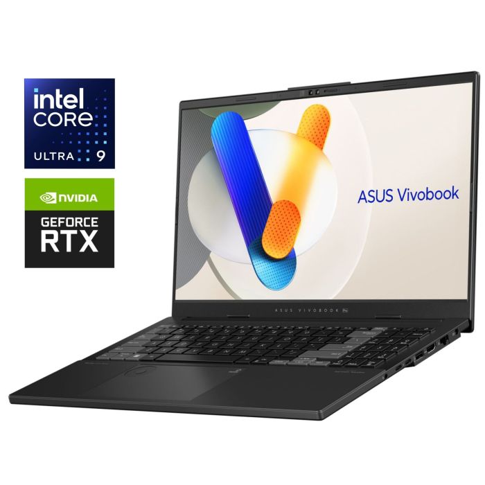 Ігровий ноутбук Б-класу Asus Vivobook Pro 15 OLED N6506MU / 15,6" (2560x1440) OLED / Intel Core Ultra 9 185H (16 (22) ядер по 2,3 - 5,1 ГГц) / 24 ГБ DDR5 / 2000 ГБ SSD NVMe / nVidia GeForce RTX 4060, 8 ГБ GDDR6, 128-біт / WebCam б/в - зображення 1