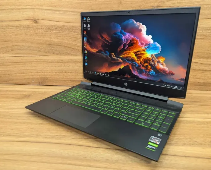 Ігровий ноутбук HP Pavilion Gaming 15-ec2021nr / 15.6" (1920x1080) IPS / AMD Ryzen 5 5600H (6 (12) ядер по 3.3 - 4.2 GHz) / 16 GB DDR4 / 512 GB SSD / nVidia GeForce GTX 1650, 4 GB GDDR5, 128-bit / WebCam / Windows 10 б/в - зображення 5