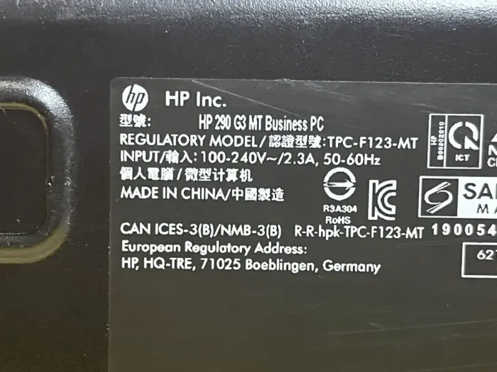 Комп'ютер HP 290 G3 Tower / Intel Core i3-8100 (4 ядра по 3.6 GHz) / 16 GB DDR4 / 120 GB SSD M.2 + 500 GB HDD / Intel UHD Graphics 630 б/в - зображення 7