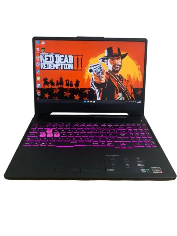 Ігровий ноутбук Asus TUF Gaming A15 FA506IH / 15.6" (1920x1080) IPS / AMD Ryzen 5 4600H (6 (12) ядер по 3.0 - 4.0 GHz) / 16 GB DDR4 / 512 GB SSD / nVidia GeForce GTX 1650, 4 GB GDDR6, 128-bit / WebCam б/в - зображення 2