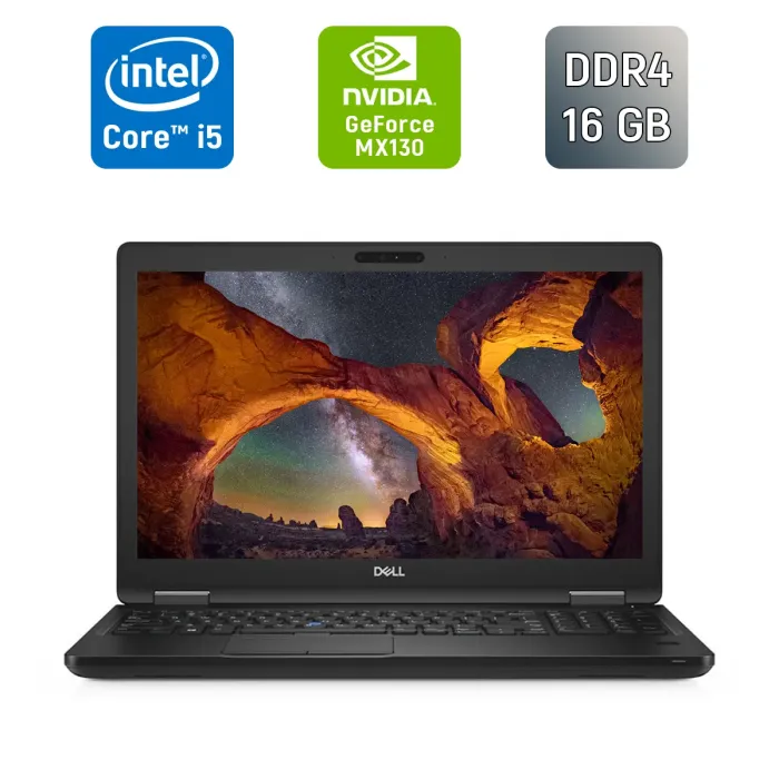 Ноутбук Б-клас Dell Latitude 5591 / 15.6" (1920x1080) IPS / Intel Core i5-8400H (4 (8) ядра по 2.5 - 4.2 GHz) / 16 GB DDR4 / 256 GB SSD / nVidia GeForce MX130, 2 GB GDDR5, 64-bit / WebCam / TouchID б/в - зображення 1
