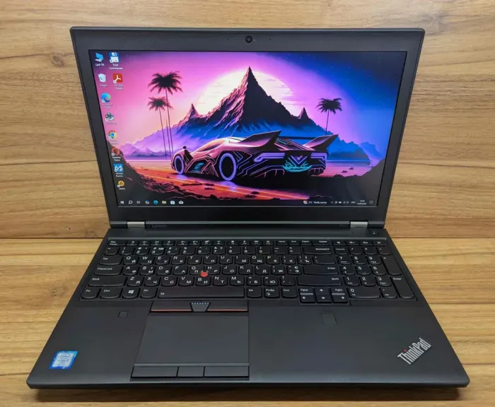 Мобільна робоча станція Lenovo ThinkPad P51 / 15.6" (1920x1080) IPS / Intel Core i7-7820HQ (4 (8) ядра по 2.9 - 3.9 GHz) / 32 GB DDR4 / 512 GB SSD / nVidia Quadro M2200, 4 GB GDDR5, 128-bit / WebCam / Fingerprint / Windows 10 б/в - зображення 2