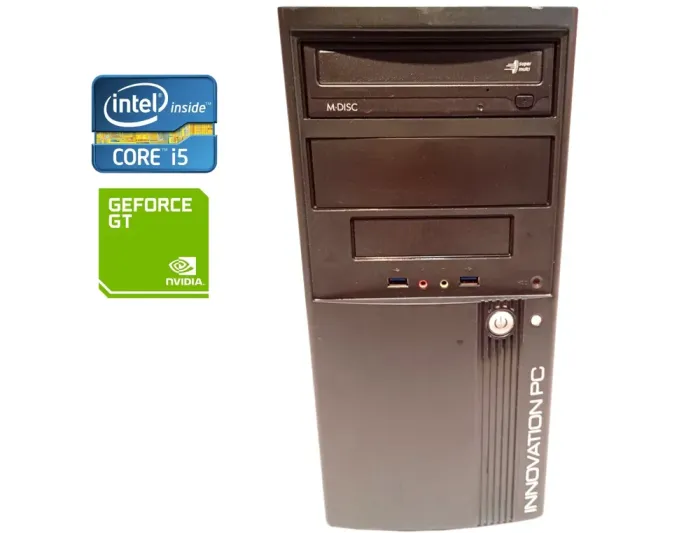 ПК Б-клас Innovation PC Tower / Intel Core i5-4690 (4 ядра по 3.5 - 3.9 GHz) / 16 GB DDR3 / 240 GB SSD + 500 GB HDD / nVidia GeForce GT 630, 1 GB GDDR5, 128-bit / 450W / DVD-RW б/в - зображення 1