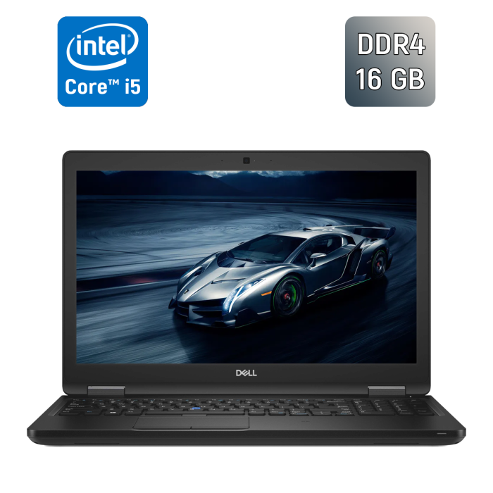 Ноутбук Dell Latitude 5590 / 15.6" (1366x768) TN / Intel Core i5-7300U (2 (4) ядра по 2.6 - 3.5 GHz) / 16 GB DDR4 / 256 GB SSD / Intel UHD Graphics 620 / WebCam / HDMI б/в - зображення 1