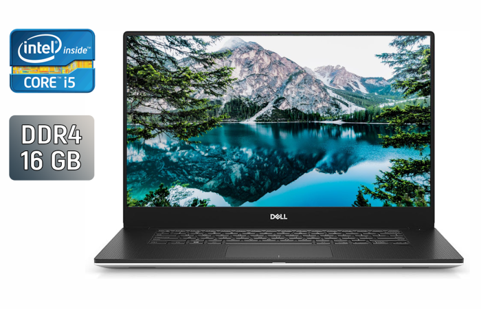 Ноутбук Dell XPS 15 7590 / 15.6" (1920x1080) IPS / Intel Core i5-9300H (4 (8) ядра по 2.4 - 4.1 GHz) / 16 GB DDR4 / 256 GB SSD / Intel UHD Graphics 630 / WebCam / HDMI б/в - зображення 1
