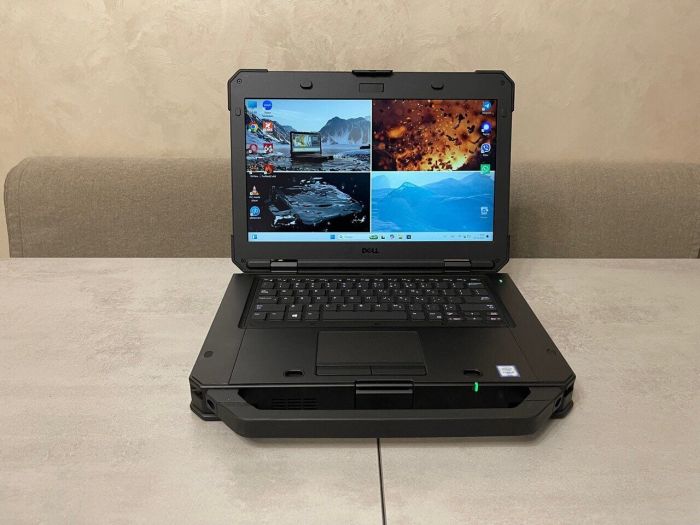 Захищений ноутбук Dell Latitude 5424 Rugged / 14" (1920x1080) IPS Touch / Intel Core i5-8350U (4 (8) ядра по 1.7 - 3.6 GHz) / 16 GB DDR4 / 512 GB SSD M.2 / AMD Radeon RX 540, 4 GB GDDR5, 128-bit / WebCam / Два АКБ / Стилус б/в - изображение 2