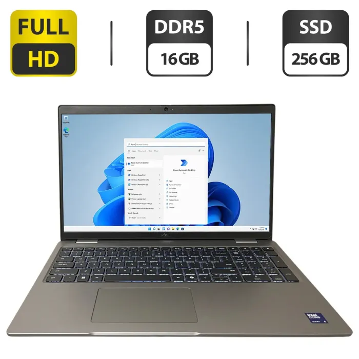 Ультрабук Dell Latitude 5550 / 15.6" (1920x1080) IPS / Intel Core Ultra 5 125U (12 (14) ядер по 1.3 - 4.3 GHz) / 16 GB DDR5 / 256 GB SSD M.2 / Intel Graphics / WebCam б/в - зображення 1