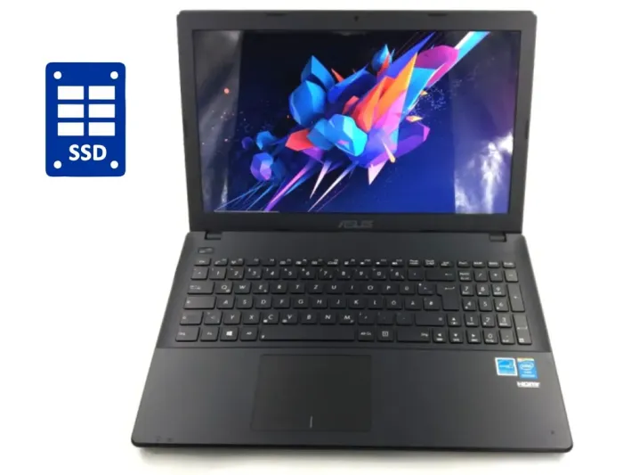 Ноутбук Б-клас Asus F551C / 15.6" (1366x768) TN / Intel Celeron 1007U (2 ядра по 1.5 GHz) / 4 GB DDR3 / 128 GB SSD / Intel HD Graphics / WebCam / Win 10 Home б/в - зображення 1