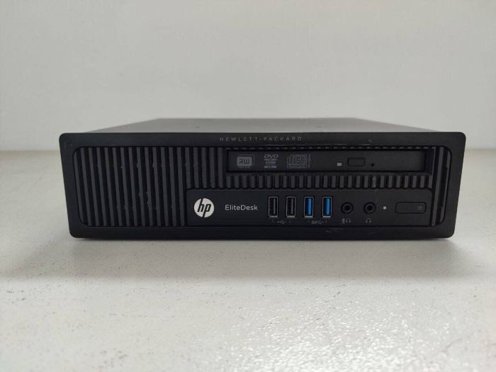 Неттоп HP EliteDesk 800 G1 USFF / Intel Core i5-4690S (4 ядра по 3.2 - 3.9 GHz) / 8 GB DDR3 / 128 GB SSD / Intel HD Graphics 4600 / DVD-ROM б/в + подарунок розумна зубна щітка - зображення 3