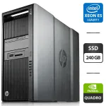Робоча станція Б-клас HP Z840 Workstation Tower / 2x Intel Xeon E5-2697 v3 (14 (28) ядер по 2.6 - 3.6 GHz) / 64 GB DDR4 / 240 GB SSD / nVidia Quadro M4000, 8 GB GDDR5, 256-bit / DVD-ROM б/в