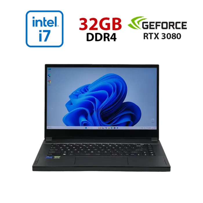 Ігровий ноутбук MSI GS66 Stealth 11UH / 15.6" (2560x1440) IPS / Intel Core i7-11800H (8 (16) ядер по 1,9 - 4,6 ГГц) / 32 ГБ DDR4 / 960 ГБ SSD / nVidia GeForce RTX 3080, 16 ГБ GDDR6, 256-біт / WebCam б/в - изображение 1