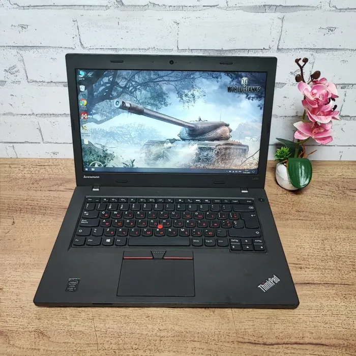 Ноутбук Б-клас Lenovo ThinkPad L450 / 14" (1366x768) TN / Intel Core i5-4300U (2 (4) ядра по 1.9 - 2.9 GHz) / 8 GB DDR3 / 512 GB SSD / Intel HD Graphics 4400 / WebCam б/в - зображення 2