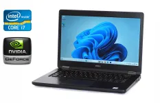 Ультрабук Dell Latitude 5480 / 14" (1920x1080) IPS / Intel Core i7-7600U (2 (4) ядра по 2.8 - 3.9 GHz) / 16 GB DDR4 / 512 GB SSD / nVidia GeForce 930MX, 2 GB DDR3, 64-bit / WebCam / Windows 10 б/у