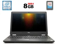 Ноутбук Б-клас Dell Latitude E5570 / 15.6" TN / Core i3-6100U (2(4) ядра по 2.3GHz) / 8GB DDR4 / 256GB SSD / HD Graphics 520 / HDMI / Win 10 б/в