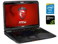 Ігровий ноутбук MSI GT70 2OC / 17.3" (1920x1080) TN / Intel Core i7-4700MQ (4 (8) ядра по 2.4 - 3.4 GHz) / 32 GB DDR4 / 256 GB SSD + 1000 GB HDD / nVidia GeForce GTX 770M, 3 GB GDDR5, 192-bit / WebCam / DVD-ROM б/в