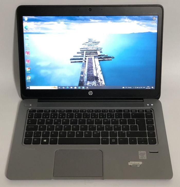 Ультрабук Б-клас HP EliteBook Folio 1040 G1 / 14" (1600x900) IPS / Intel Core i5-4210U (2 (4) ядра по 1.7 - 2.7 GHz) / 4 GB DDR3 / 128 GB SSD / Intel HD Graphics 4400 / WebCam / Win 10 Pro б/в - зображення 2