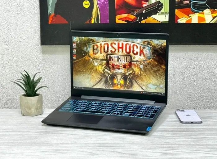 Ігровий ноутбук Б-клас Lenovo IdeaPad L340-15IRH Gaming / 15.6" (1920x1080) IPS / Intel Core i5-9300HF (4 (8) ядра по 2.4 - 4.1 GHz) / 16 GB DDR4 / 256 GB SSD M.2 + 1000 GB HDD / nVidia GeForce GTX 1650, 4 GB GDDR5, 128-bit / WebCam / Win 11 Home б/в - зображення 4