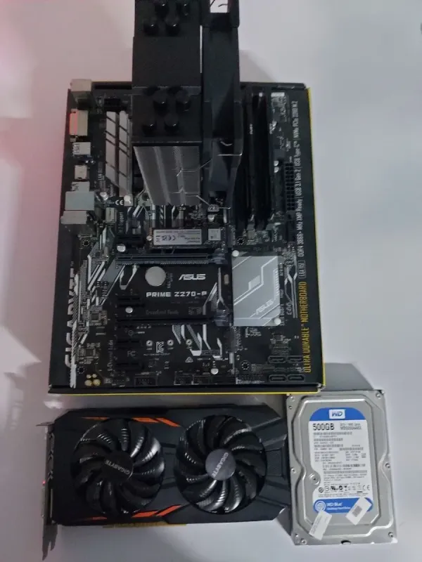 Ігровий ПК AeroCool Pivot Tower / Intel Core i7-6700 (4 (8) ядра по 3,4 - 4,0 ГГц) / 16 ГБ DDR4 / 500 ГБ SSD M.2 + 500 ГБ HDD / nVidia GeForce GTX 1050 Ti, 4 ГБ GDDR5, 128-біт / 500 Вт б/в - зображення 5