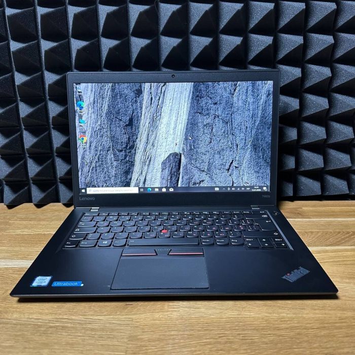 Ноутбук Lenovo ThinkPad T460s / 14" (1920x1080) IPS Touch / Intel Core i5-6300U (2 (4) ядра по 2.4 - 3.0 GHz) / 8 GB DDR4 / 256 GB SSD / Intel HD Graphics 520 / WebCam б/в - изображение 2