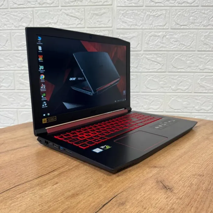 Ігровий ноутбук Б-клас Acer Nitro 5 AN515-51 / 15.6" (1920x1080) IPS / Intel Core i5-7300HQ (4 ядра по 2.5 - 3.5 GHz) / 8 GB DDR4 / 256 GB SSD / nVidia GeForce GTX 1050, 4 GB GDDR5, 128-bit / WebCam б/в - зображення 4