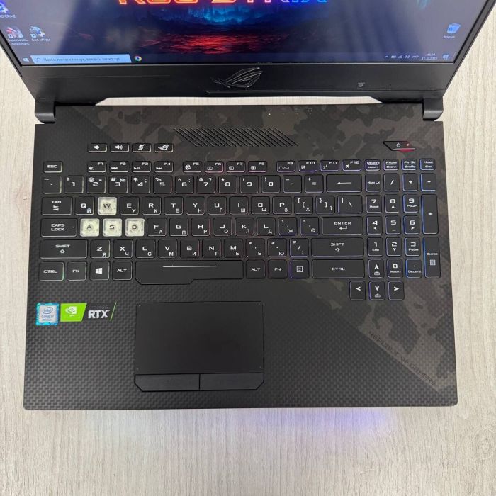 Ігровий ноутбук Б-класу Asus ROG Strix Scar II GL504GW / 15,6” (1920x1080) IPS / Intel Core i7-8750H (6 (12) ядер по 2,2 - 4,1 ГГц) / 16 ГБ DDR4 / 120 ГБ SSD + 1000 ГБ HDD / nVidia GeForce RTX 2070, 8 ГБ GDDR6, 256-біт / WebCam б/в - зображення 8