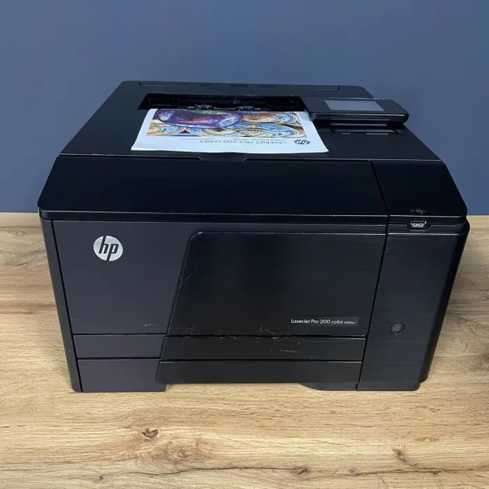 Принтер HP Color LaserJet Pro 200 M251nw / Лазерний кольоровий друк / 600x600 dpi / A4 / 14 стор/хв / USB 2.0, Ethernet, Wi-Fi б/в - зображення 2