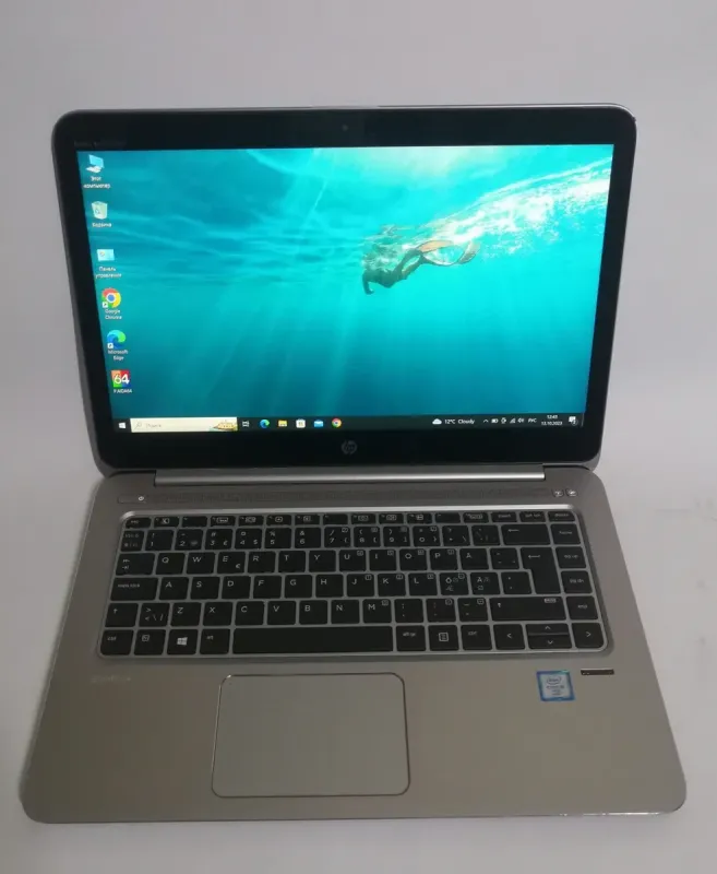 Ноутбук Б-клас HP EliteBook 1040 G3 / 14" (2560x1440) IPS / Intel Core i5-6300U (2 (4) ядра по 2.5 - 3.0 GHz) / 8 GB DDR4 / 256 GB SSD / Intel HD Graphics 520 / WebCam / HDMI / Windows 10 Pro б/в - зображення 2