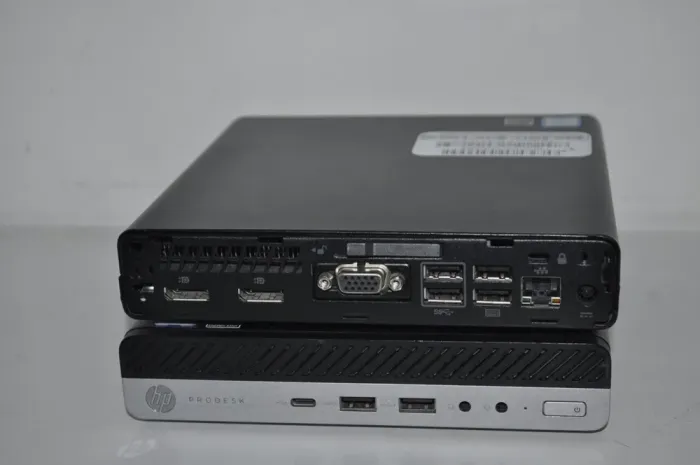 Неттоп HP ProDesk 600 G3 Mini PC USFF / Intel Core i3-7100T (2 (4) ядра по 3.4 GHz) / 12 GB DDR4 / 500 GB SSD / Intel HD Graphics 630 / Windows 11 Pro б/в - зображення 4