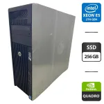 Робоча станція HP Z620 Workstation Tower / Intel Xeon E5-2660 v2 (10 (20) ядер по 2,2 - 3,0 ГГц) / 32 ГБ DDR3 / 256 ГБ SSD / nVidia Quadro M2000, 4 ГБ GDDR5, 128-біт / DVD-ROM б/в