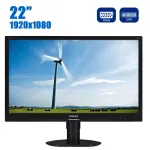 Монітор Philips Brilliance 220S4LCB / 22" (1680x1050) TN / DVI, VGA, USB б/в