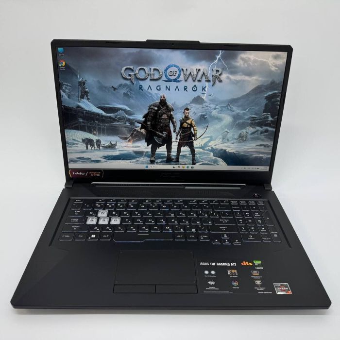Ігровий ноутбук Б-класу Asus TUF FA706N / 17,3" (1920x1080) IPS / AMD Ryzen 7 7435HS (8 (16) ядер по 3,1 - 4,5 ГГц) / 16 ГБ DDR5 / 512 ГБ SSD / nVidia GeForce RTX 2050, 4 ГБ GDDR6, 64-біт / WebCam б/в - зображення 3