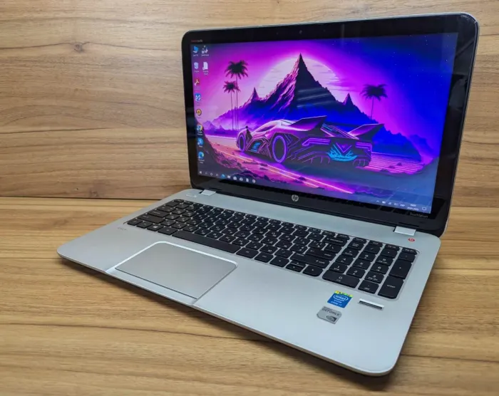 Ноутбук HP Envy TS 15 / 15.6" (1920x1080) IPS Touch / Intel Core i7-4700MQ (4 (8) ядра по 2.4 - 3.4 GHz) / 16 GB DDR3 / 480 GB SSD / nVidia GeForce GT 740M, 2 GB DDR3, 64-bit / WebCam / Fingerprint / Windows 10 б/в - зображення 5