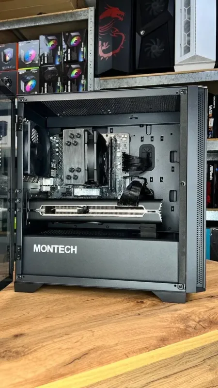Ігровий ПК Montech Air 100 Lite Tower NEW / AMD Ryzen 5 7500F NEW (6 (12) ядер по 3.7 - 5.0 GHz) / 16 GB DDR5 NEW / 1000 GB SSD NEW M.2 / AMD Radeon RX 5700 XT, 8 GB GDDR6, 256-bit / 750W NEW / HDMI б/в - зображення 6