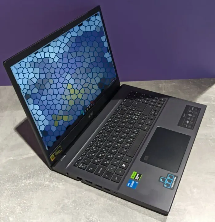 Ігровий ноутбук Acer Aspire 7 A715-76G-55SG / 15.6" (1920x1080) IPS / Intel Core i5-12450H (8 (12) ядер по 3.3 - 4.4 GHz) / 32 GB DDR4 / 960 GB SSD / nVidia GeForce RTX 2050, 4 GB GDDR6, 64-bit / WebCam б/в - зображення 3