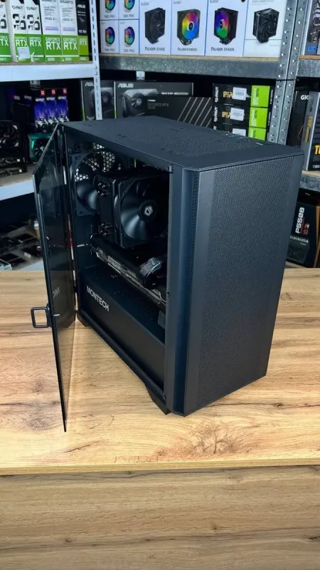 Ігровий ПК Montech Air 100 Lite Tower NEW / AMD Ryzen 5 7500F NEW (6 (12) ядер по 3.7 - 5.0 GHz) / 16 GB DDR5 NEW / 1000 GB SSD NEW M.2 / AMD Radeon RX 5700 XT, 8 GB GDDR6, 256-bit / 750W NEW / HDMI б/в - зображення 9