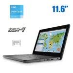 Нетбук Dell Latitude 3120 / 11.6" (1366x768) TN / Intel Pentium Silver N6000 (4 ядра по 1.1 - 3.3 GHz) / 8 GB DDR4 / 128 GB SSD M.2 / Intel UHD Graphics / WebCam / Windows 10 Pro б/в