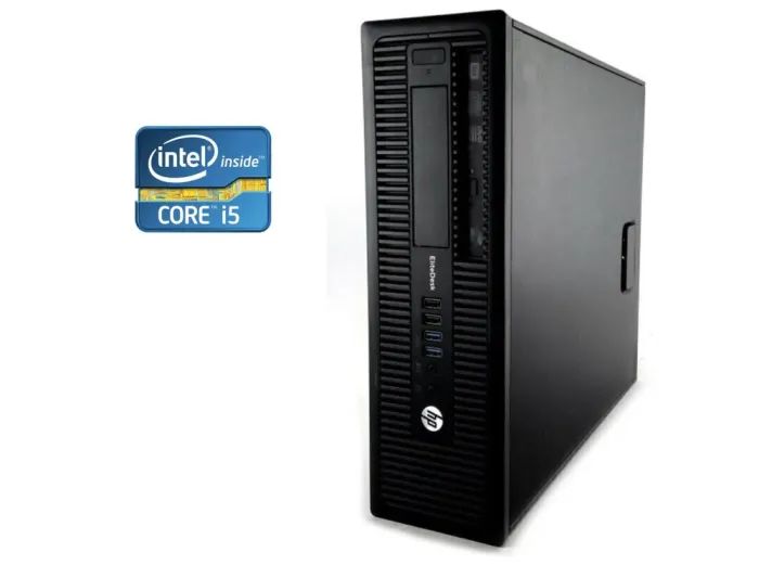 ПК Б-клас HP ProDesk 400 G1 SFF / Intel Core i5-4570 (4 ядра по 3.2 - 3.6 GHz) / 8 GB DDR3 / 500 GB HDD / Intel HD Graphics 4600 / DVD-RW б/в - зображення 1