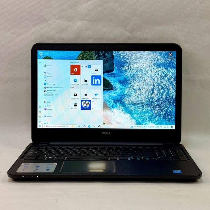 Ноутбук Б-клас Dell Inspiron 3537 / 15.6" (1366x768) TN / Intel Core i3-4010U (2 (4) ядра по 1.7 GHz) / 8 GB DDR3 / 500 GB HDD / Intel HD Graphics 4400 / WebCam / DVD-ROM / Windows 10 Pro б/в - изображение 2