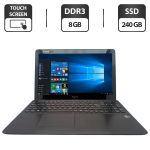 Ноутбук Sony SVF15 / 15.6" (1366x768) TN Touch / Intel Core i5-3337U (2 (4) ядра по 1.8 - 2.7 GHz) / 8 GB DDR3 / 240 GB SSD / Intel HD Graphics 4000 / WebCam / DVD-ROM б/в
