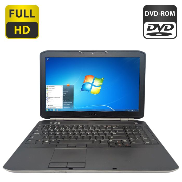 Ноутбук Dell Latitude E5520 / 15.6" (1920x1080) TN / Intel Core i5-2520M (2 (4) ядра по 2.5 - 3.2 GHz) / 8 GB DDR3 / 500 GB HDD / Intel HD Graphics 3000 / WebCam / DVD-ROM б/в - изображение 1