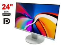 Монітор Eizo FlexScan EV2450 / 24" (1920x1080) IPS / 1x HDMI, 1x DP, 1x DVI, 1x VGA, 1x USB 3.0, 2x USB 2.0, 2x Audio / 2х 1W / VESA 100x100 / Pivot б/в
