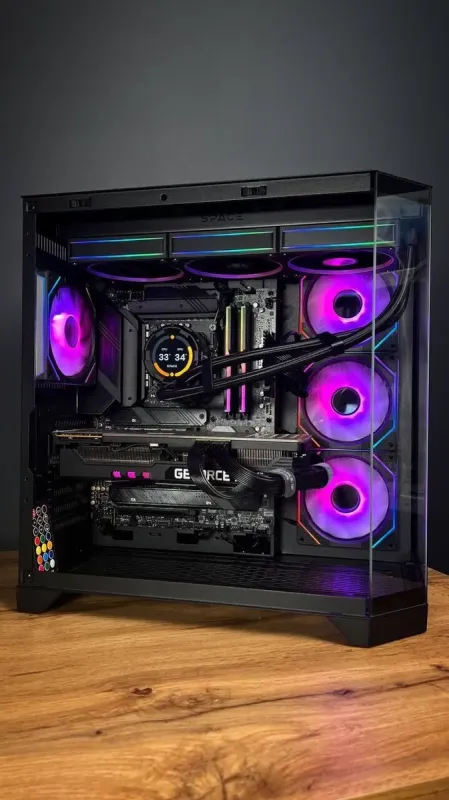 Збірка під замовлення: комп'ютер GameMax Hype-A Black Tower / Intel Core i5-14600KF (14 (20) ядер по 2.6 - 5.3 GHz) / 32 GB DDR5 / 2000 GB SSD M.2 / nVidia GeForce RTX 3080, 10 GB GDDR6X, 320-bit / 850W б/в - зображення 7