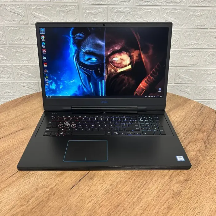Ігровий ноутбук Б-клас Dell G7 7790 / 17.3" (1920x1080) IPS / Intel Core i7-9750H (6 (12) ядер по 2.6 - 4.5 GHz) / 16 GB DDR4 / 256 GB SSD M.2 + 1000 GB HDD / nVidia GeForce RTX 2070 Max-Q, 8 GB GDDR6, 256-bit / WebCam б/в - зображення 2