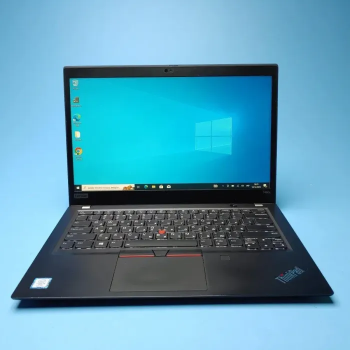 Ультрабук Lenovo ThinkPad T490s / 14" (1920x1080) IPS Touch / Intel Core i5-8365U (4 (8) ядра по 1.6 - 4.1 GHz) / 16 GB DDR4 / 256 GB SSD / Intel UHD Graphics / WebCam / Win 10 Pro б/в - зображення 2