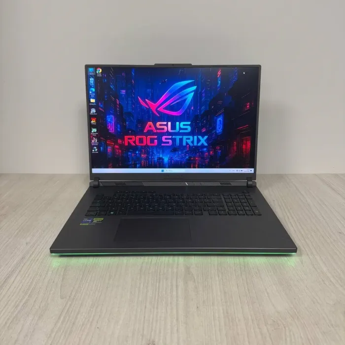 Ігровий ноутбук Asus Rog Strix G18 G814jZR / 18" (2560x1600) IPS / Intel Core i9-14900HX (24 (32) ядра по 1,6 - 5,8 ГГц) / 32 ГБ DDR5 / 1000 ГБ SSD M.2 NVMe / nVidia GeForce RTX 4080, 12 ГБ GDDR6X, 192-біт / Веб-камера б/в - зображення 2