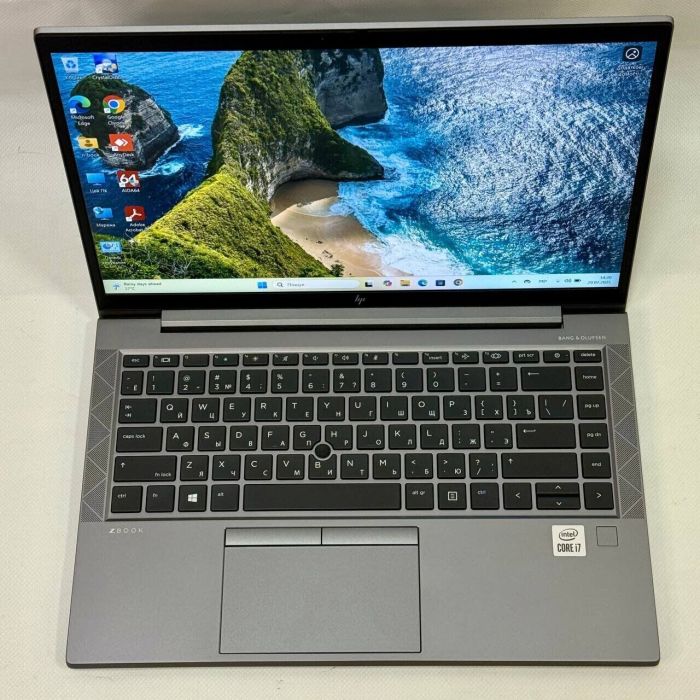 Мобільна робоча станція HP ZBook Firefly 14 G7 / 14" (1920x1080) IPS / Intel Core i7-10510U (4 (8) ядра по 1.8 - 4.9 GHz) / 32 GB DDR4 / 512 GB SSD M.2 / Intel UHD Graphics / WebCam / Fingerprint / Windows 11 Pro б/в - зображення 4